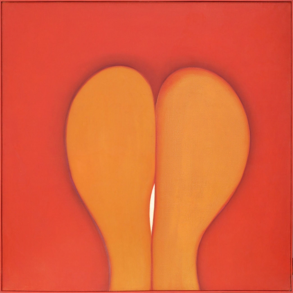 Huguette Caland
Bribes de corps, 1973
Oil on canvas
59 1/8 x 59 inches
150.5 x 150 centimeters