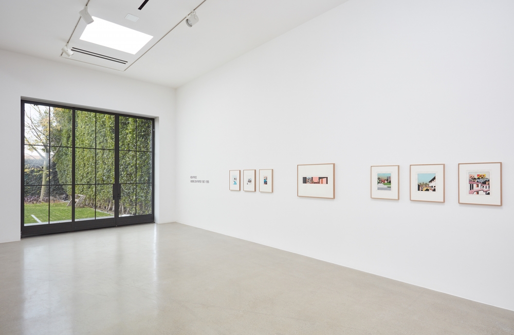 Installation view of Ken Price Works on Paper: 1967 - 1995, 2019
