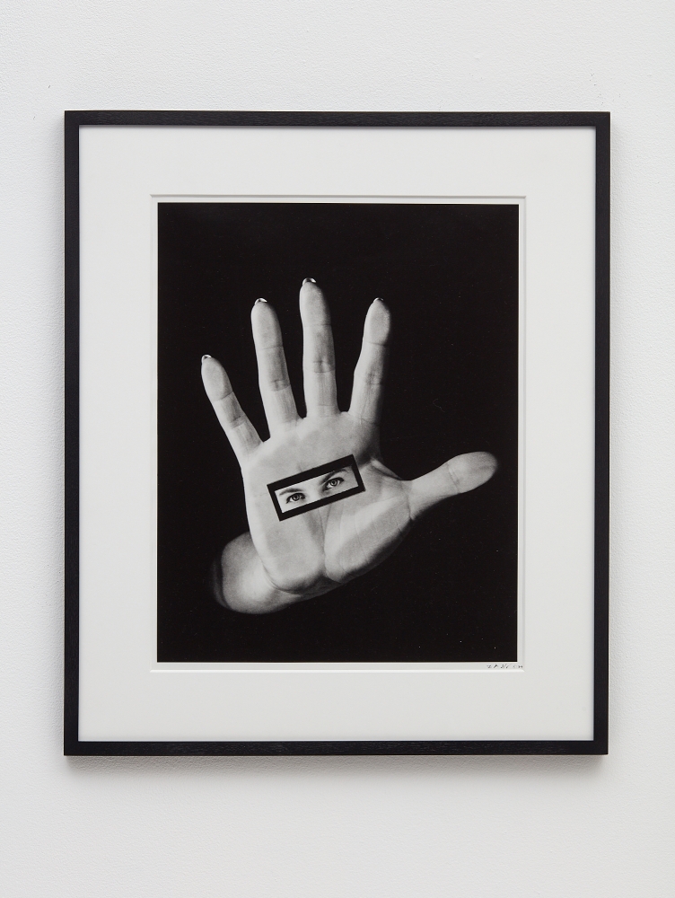 Lynn Hershman Leeson
Hand to Eye, 1987
Chromogenic print
24 x 19 13/16 inches
(61 x 50.3 centimeters)