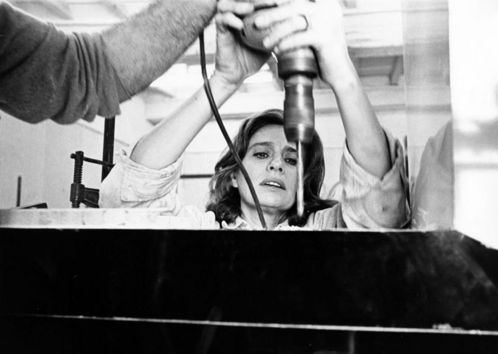 Beverly Pepper c. 1965 in studio