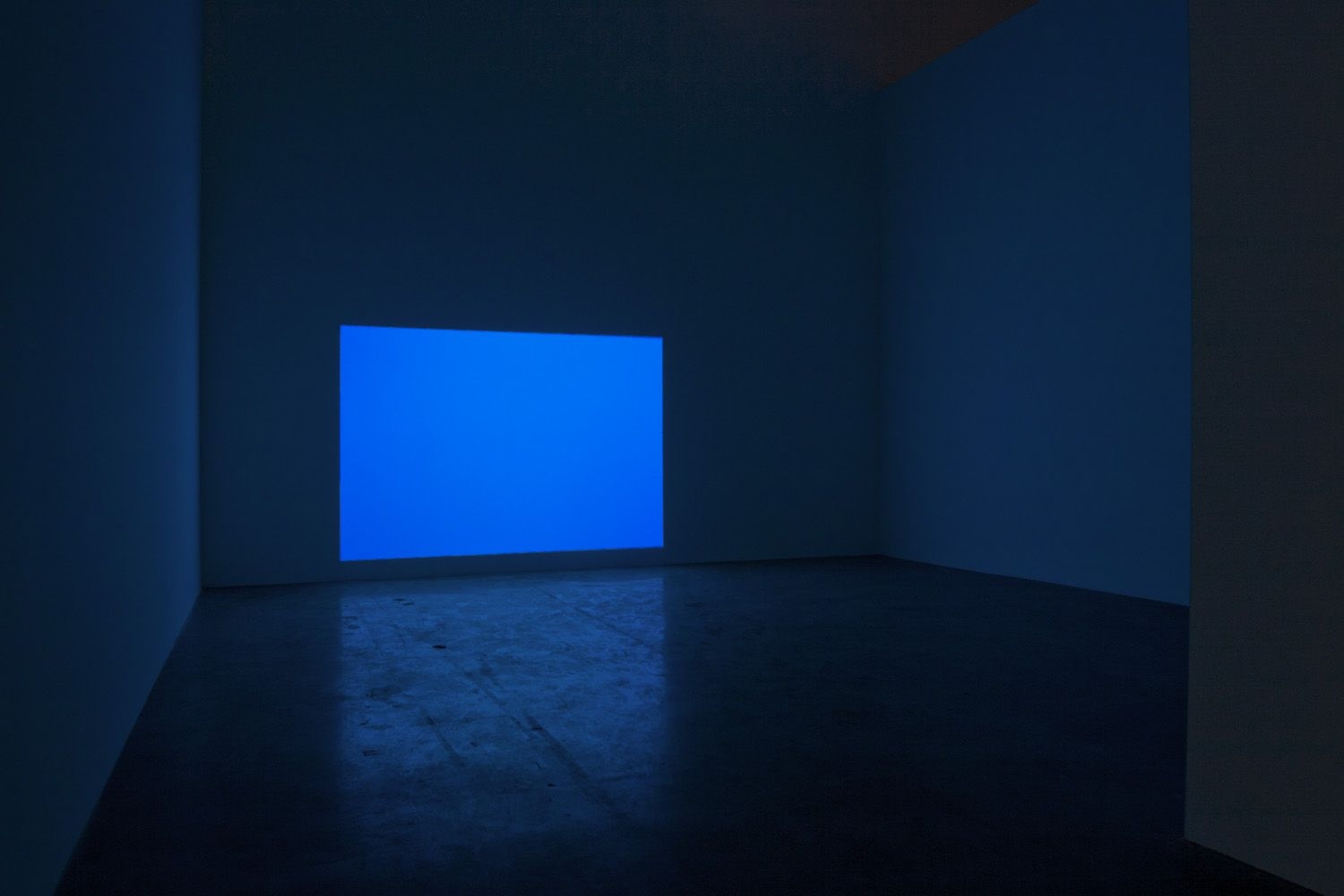 James Turrell, Phantom, Blue, 1968, Light Projection