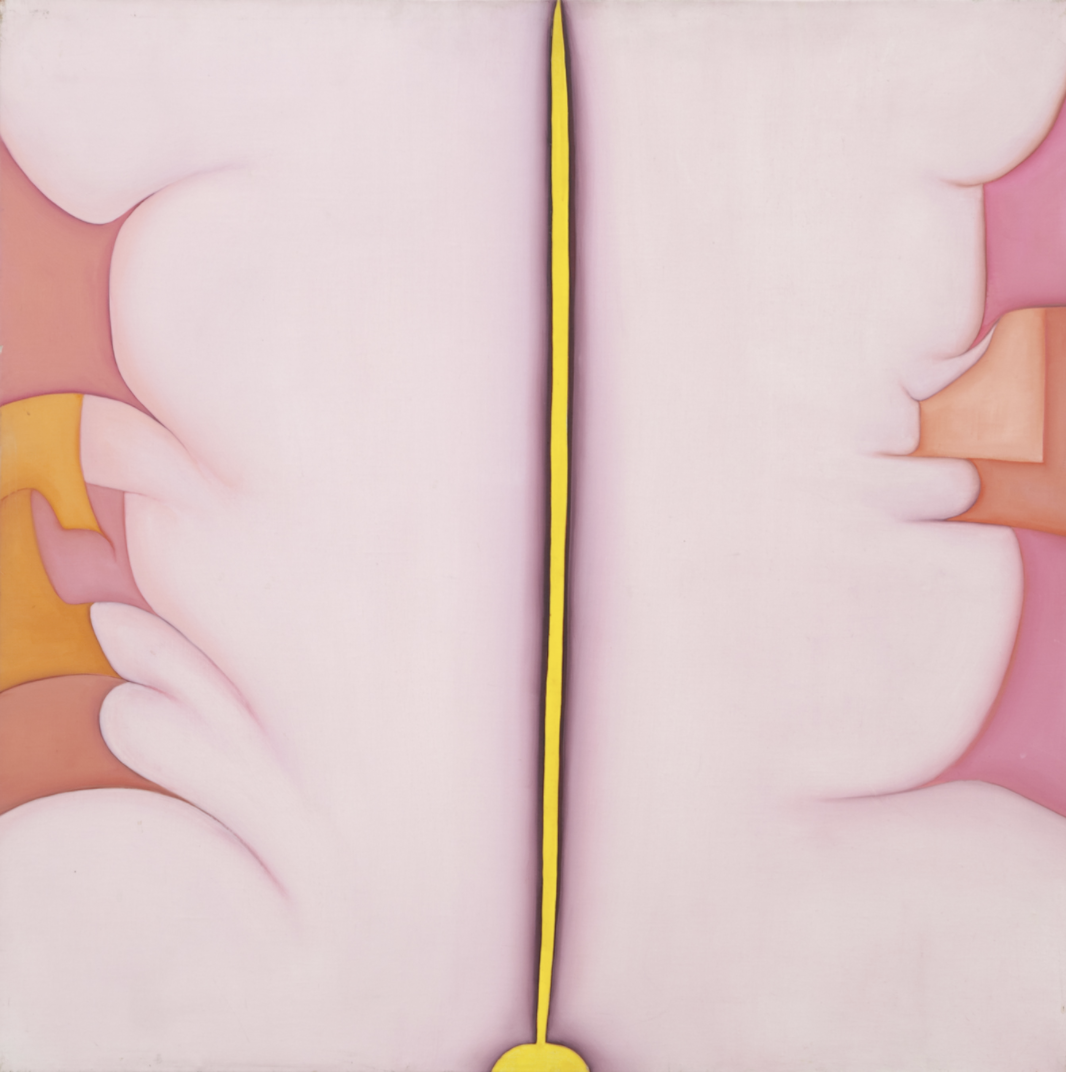 Huguette Caland
Visage (Bribes de corps), 1979
Oil on linen
31 3/4 x 31 3/4 inches
80.6 x 80.6 centimeters
Courtesy Mus&eacute;e national d&#39;art moderne, Gentre Pompidou, Paris. Gift of Galerie Janine Rubeiz, Beirut.