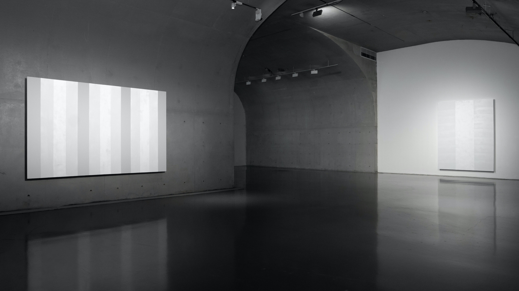 Installation view of Mary Corse: Painting with Light, Long Museum, West Bund