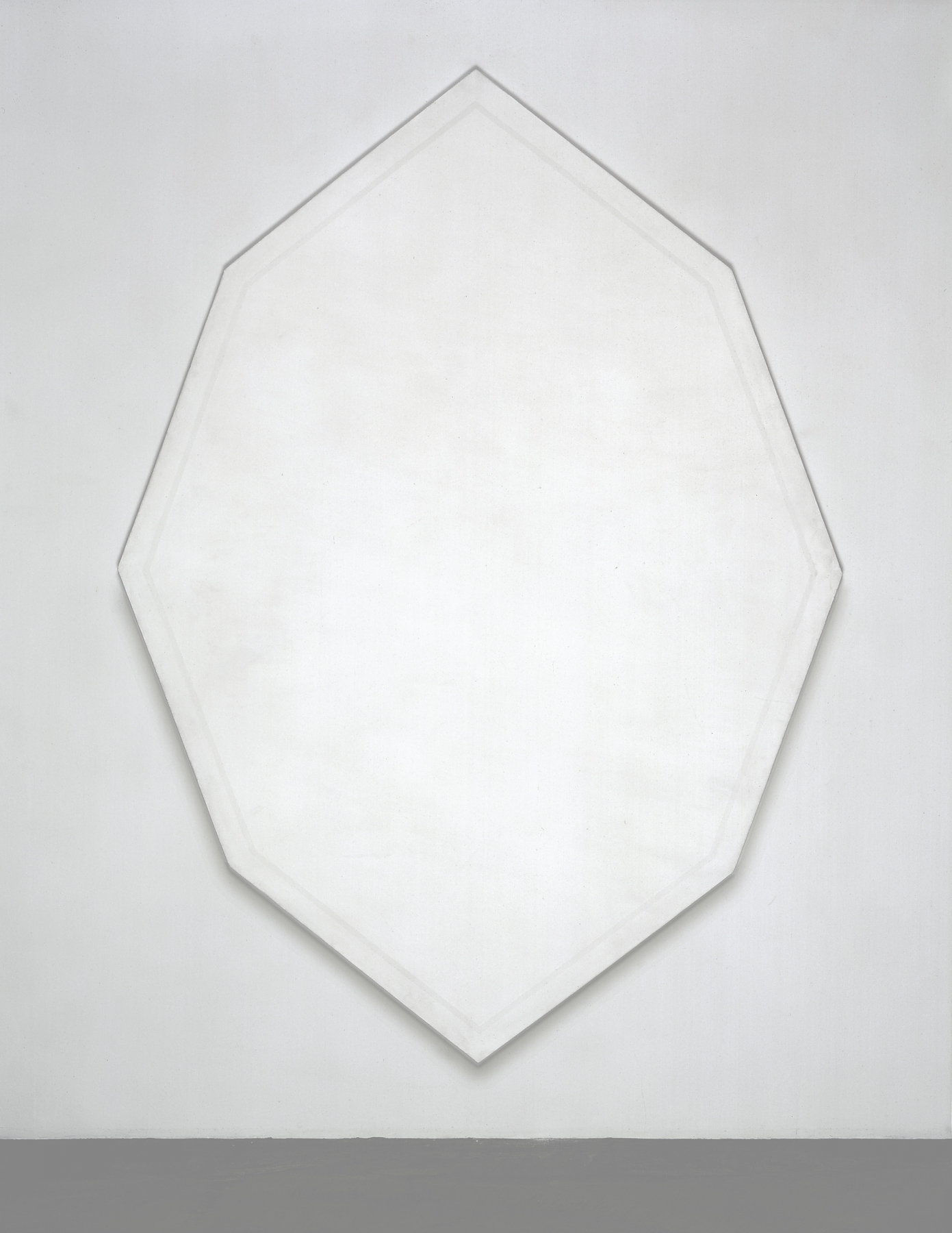Mary Corse, Octagonal White, 1964. Acrylic on canvas.