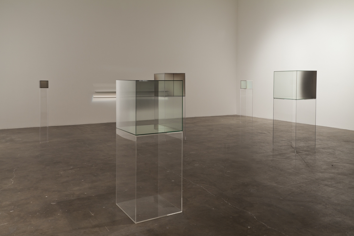 Installation view of "Larry Bell," 2012