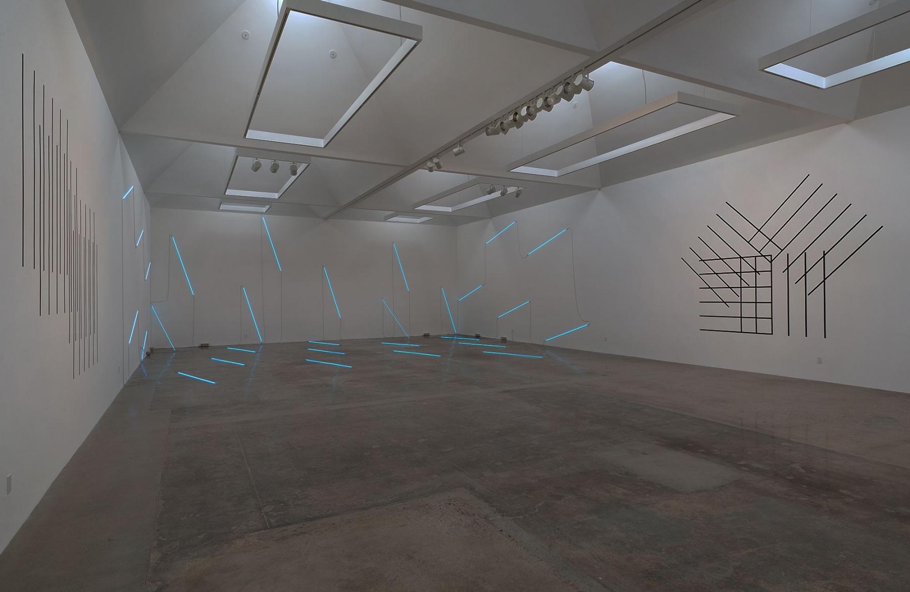 Installation view of "François Morellet: NO END NEON," 2013