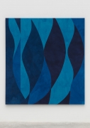Sarah Crowner, Blue on Blue on Blue, 2021, Acrylic on canvas, sewn