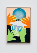 Kiki Kogelnik, Untitled (Still Life with Hands and Skull), c. 1964, Oil and acrylic on canvas