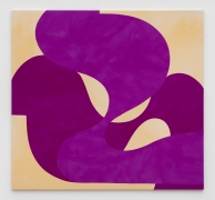 Sarah Crowner, Turning Violets, 2020, Acrylic on canvas, sewn