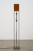 David Lynch, Douglas Fir Top Lamp #4, 2021, Cold-rolled steel, Douglas Fir, and plexiglass