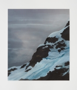 Liza Ryan, Polar study #3, 2018,Pigment print with ink, gouache, graphite