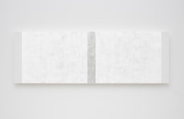 Mary Corse Untitled (White Narrow Inner Band with White Sides, Beveled), 2020
