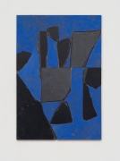 Sam Moyer, Hellen, 2021, Black slate, acrylic on plaster-coated canvas mounted to MDF