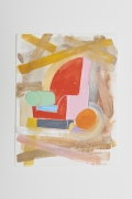 Peter Shire, I Saw The Bel-Air Chair On Gold 3, 1981-2017, Gouache on rag paper