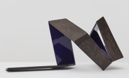 Beverly Pepper, Untitled steel #11, 1970, Steel and blue paint