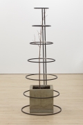 Charles Harlan, Within, 2021, Steel, concrete, soil, maple tree