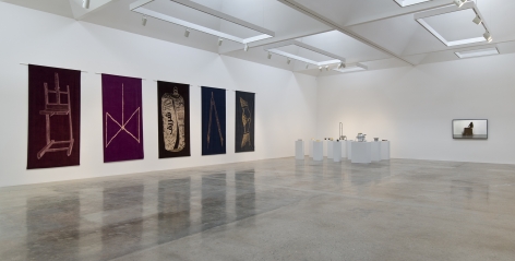 Installation view of "Giulia Piscitelli: Wide Rule" at Kayne Griffin Corcoran, Los Angeles