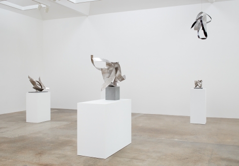 Installation view of "Beverly Pepper: New Particles From The Sun" at Kayne Griffin Corcoran, Los Angeles
