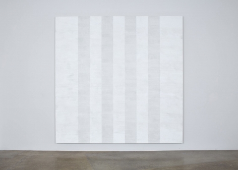 Mary Corse, Untitled (White Multiband, Beveled), 2011